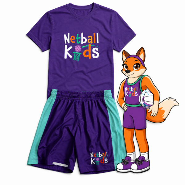 Netball Kids' Tech T Shirt Kit